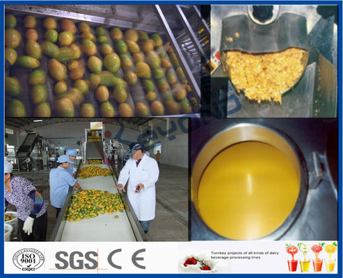 Mango-Masse, die Maschinerie-Mango-Produktlinie mit aseptischer Paket-Maschine verarbeitet