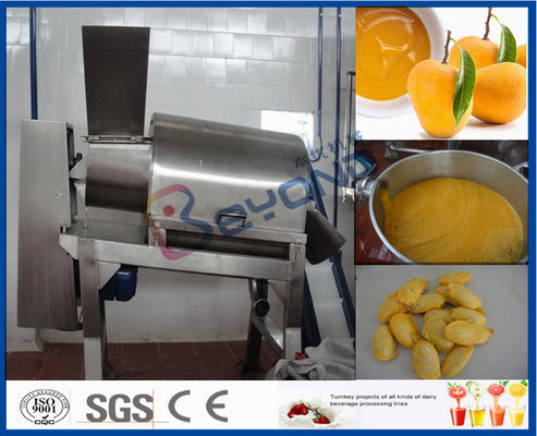 Edelstahl-Mango-Verarbeitungsanlage mit zweistufigem Zerfaserer 5T pro Stunde