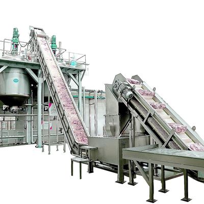 CER bestätigte die Suppen-Produktions-Fleisch-Werkzeugmaschine-Full Auto-Fleisch-tiefe Verarbeitung